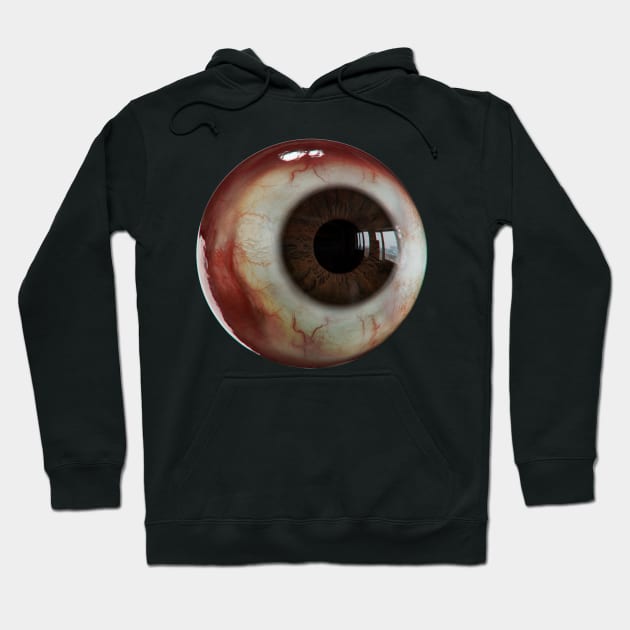 Realistic Eye Hoodie by Buff Geeks Art